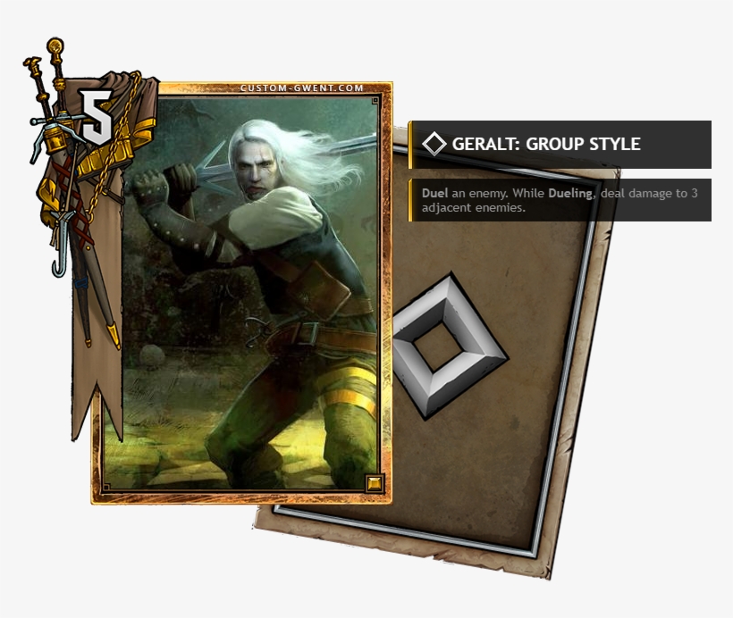 Image[custom Card] Geralt - Gwent Homecoming, transparent png