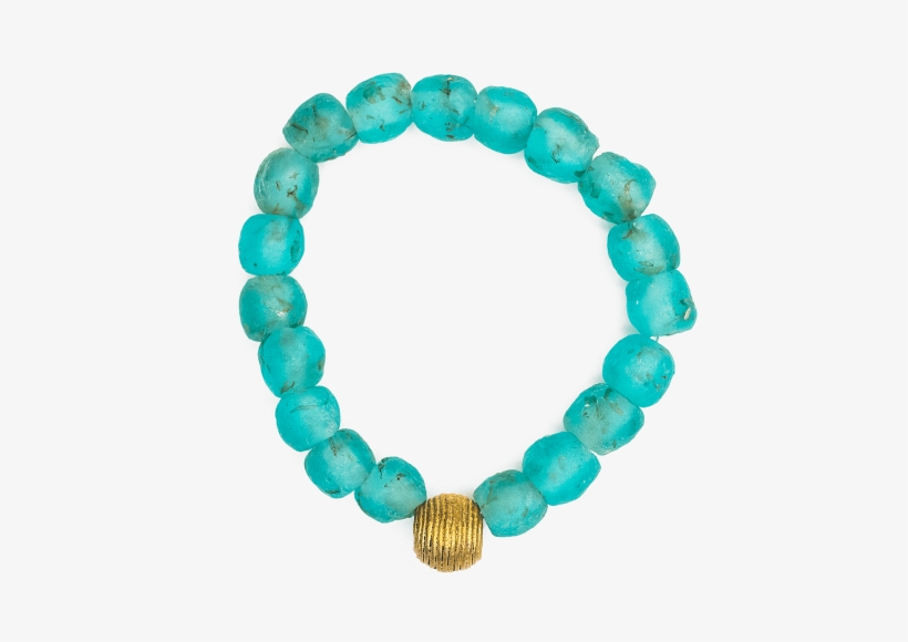 Recycledafricanglasscuff - Women Global Mamas Glass Pearls Bracelet Moss, transparent png