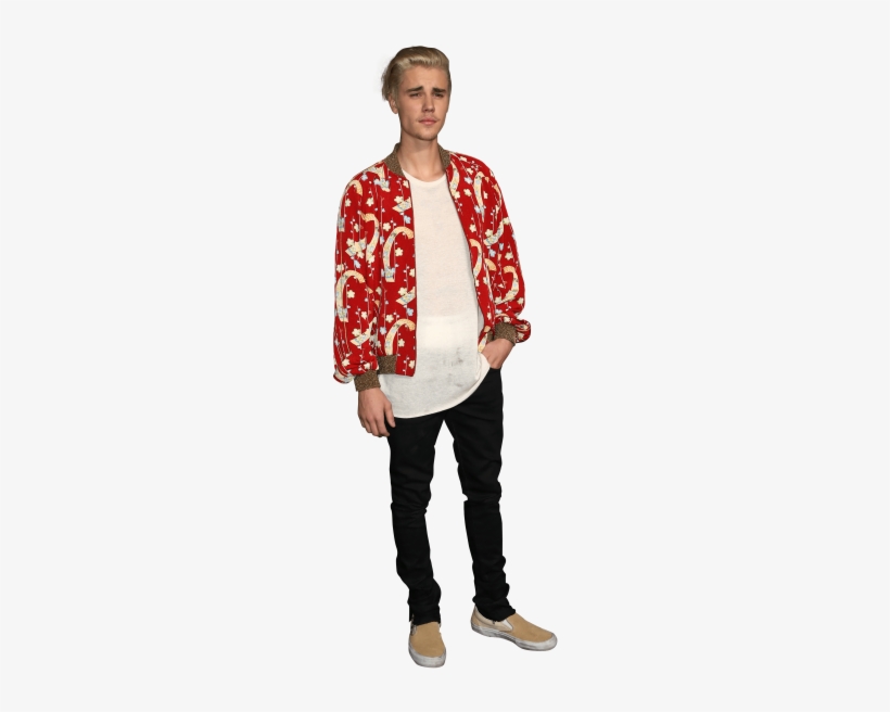 Free Png Justin Bieber Dressed In A Red Shirt Png Images - Justin Bieber Red Shirt, transparent png