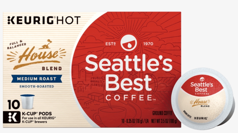 House Blend - Seattle's Best Coffee K Cups, transparent png