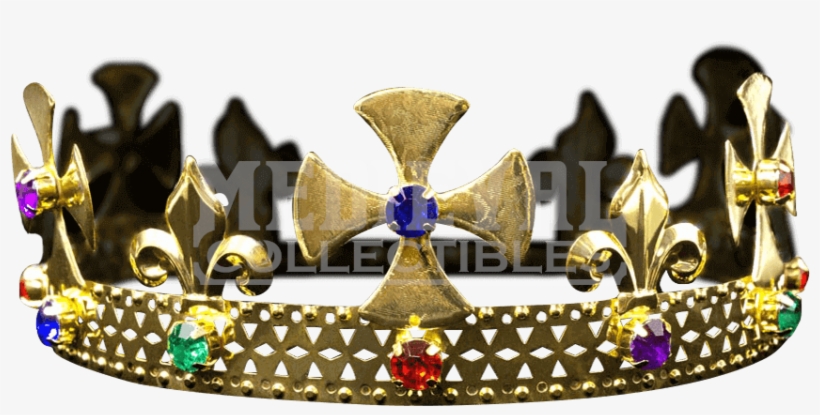 Multi-colored Gold Kings Crown - Crown, transparent png