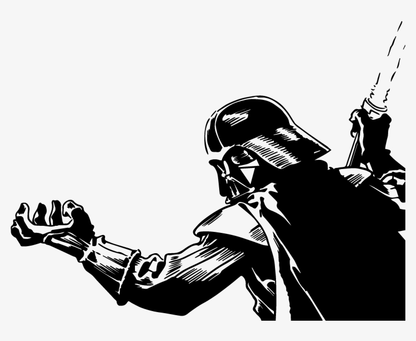 Vinilo Paredes Star Wars, Vinilo Paredes Dark Vader - Vinilo Star Word, transparent png