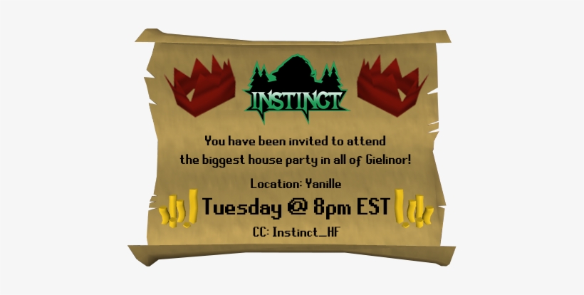 Rs House Party Tonight // Everybody Is Invited - Instinct Mlg, transparent png