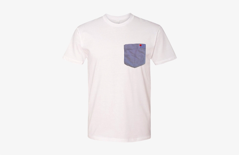 Our Signature 100% Cotton T-shirt With Our Small American - White Shirt Pocket Png, transparent png