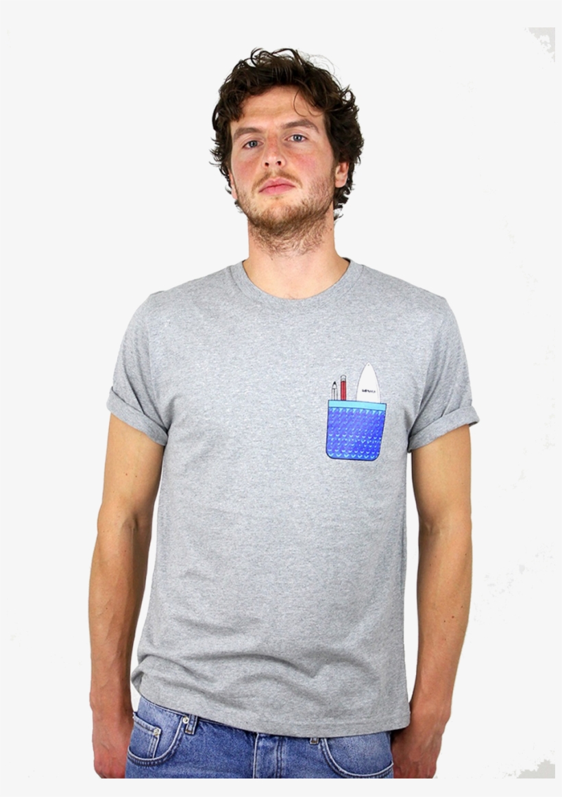 Rapanui Mens T-shirt Pocket Print Design In Athletic - Pocket, transparent png