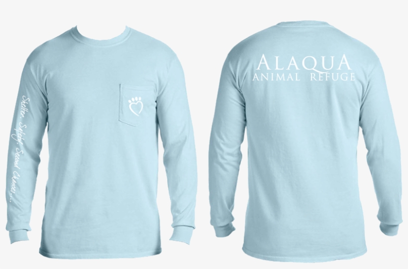 Long Sleeve Pocket T-shirt - Chambray Comfort Colors Pocket Long Sleeve, transparent png