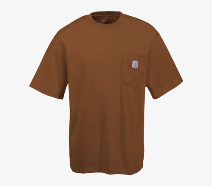 Carhartt Men's Short Sleeve Tee Shirt With Pocket - Active Shirt, transparent png