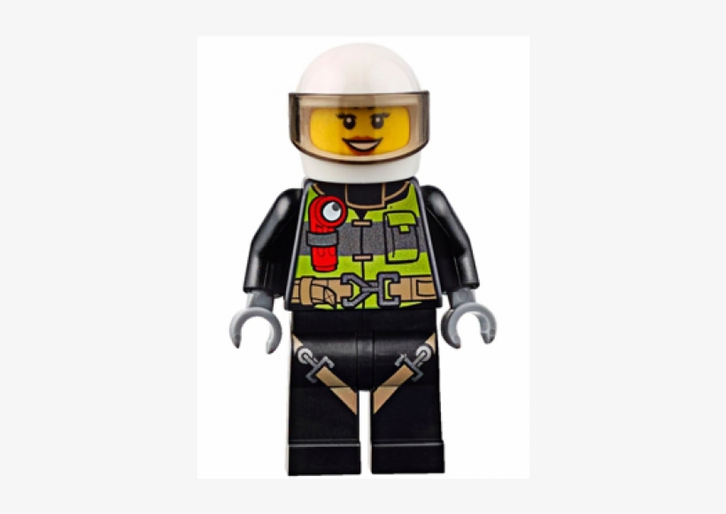 Reflective Stripes With Utility Belt And Flashlight, - Lego City 60108 Fire Response Unit Building Kit, transparent png