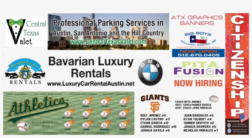 Custom Vinyl Banners In Austin - San Francisco Giants, transparent png