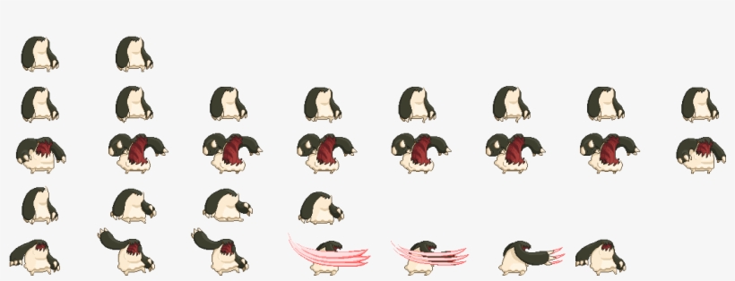 Click For Full Sized Image Adult Poptop - Starbound Monster Sprite Sheet, transparent png