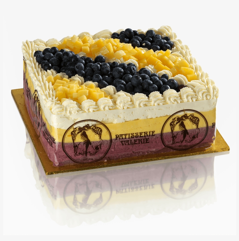 Fresh Handmade 6" Mango & Blackcurrant Mousse Order - Cake, transparent png