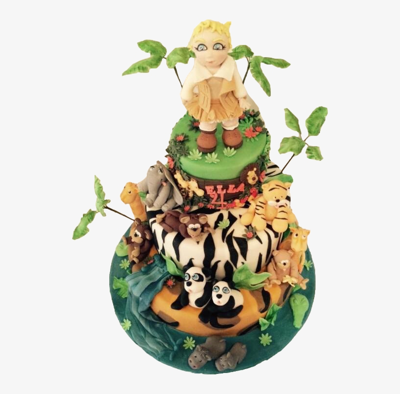 Large Jungle Cake - Cake Decorating, transparent png