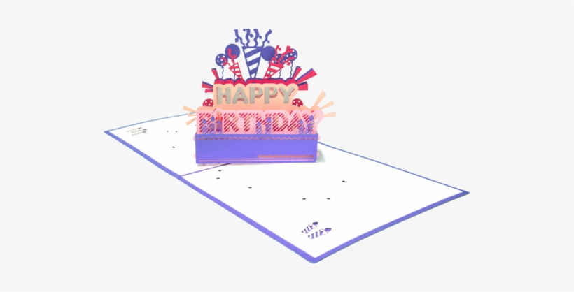 Happy Birthday - 3d Bday Card Cake Png, transparent png