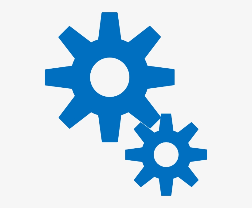 How To Set Use Blue Gears Svg Vector, transparent png