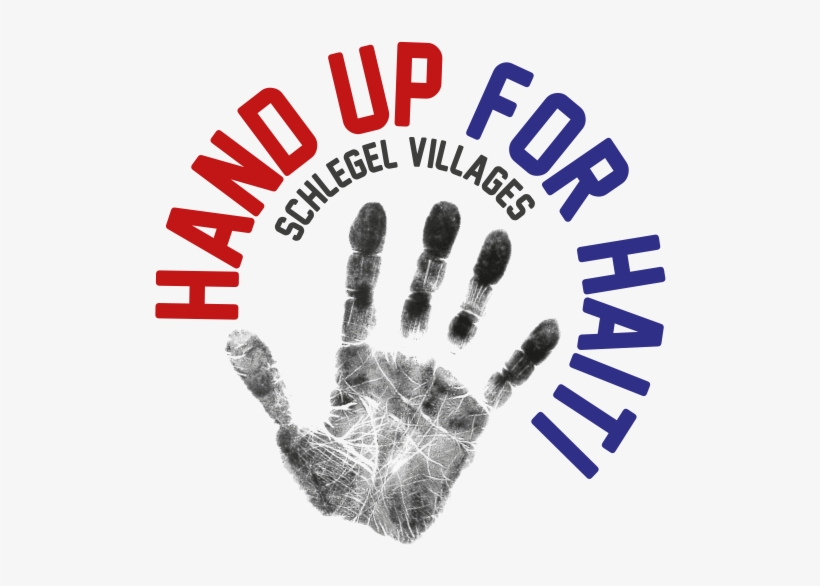 Hand Up For Haiti Logo - Real Baby Hand Prints, transparent png