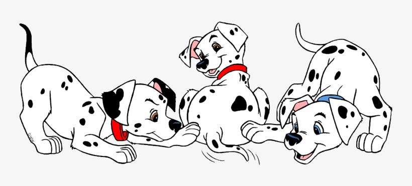 Dalmatian Puppies Clip Art - Puppies Playing Clipart, transparent png