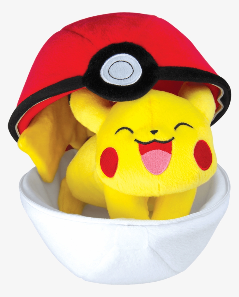 1 Of - Pokémon Zipper Poké Ball Plush, Pikachu And Poké Ball, transparent png