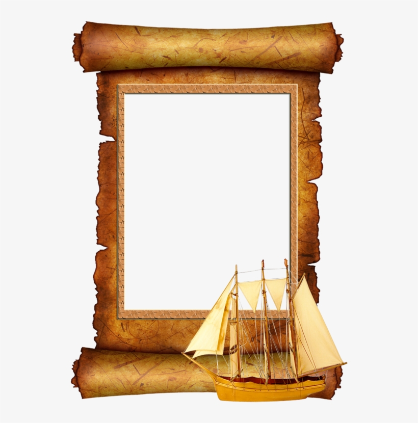 Parchemins - Old Textured Paper Scroll, transparent png