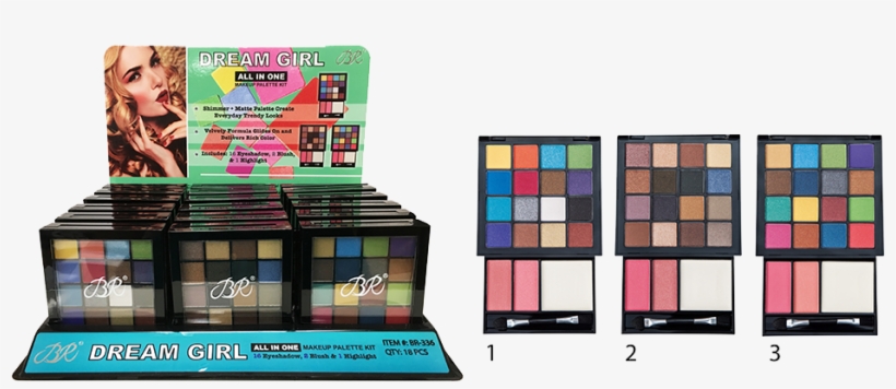 Dream Girl All In One Makeup Palette - Cosmetics, transparent png