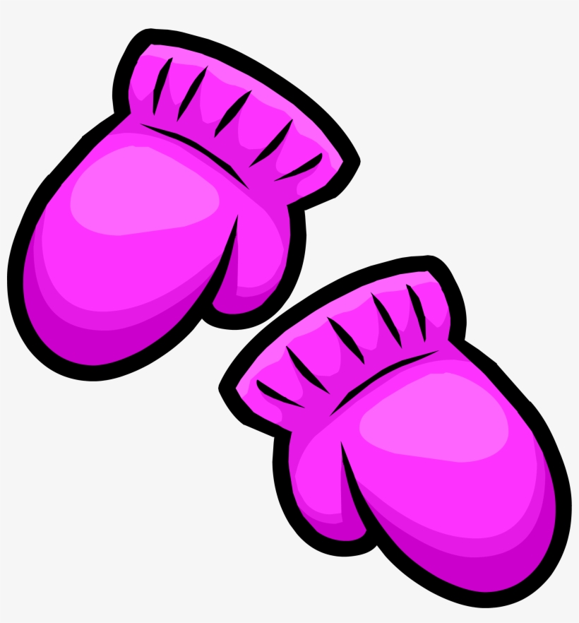 Pink Mittens - Mittens Png, transparent png