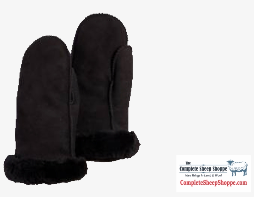 Sheepskin Mittens - Suede, transparent png