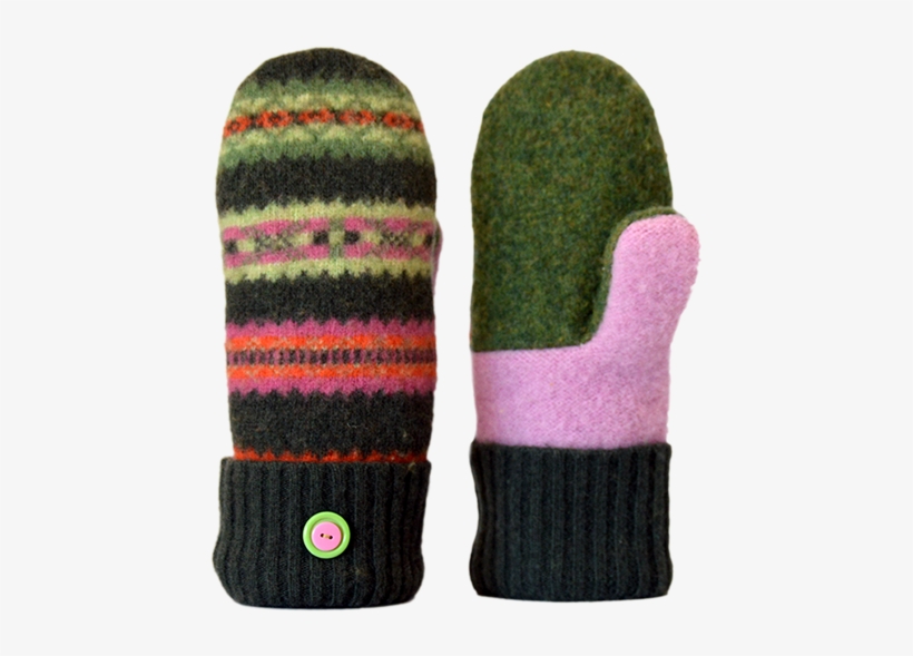 Cashmere Lined Mittens, transparent png