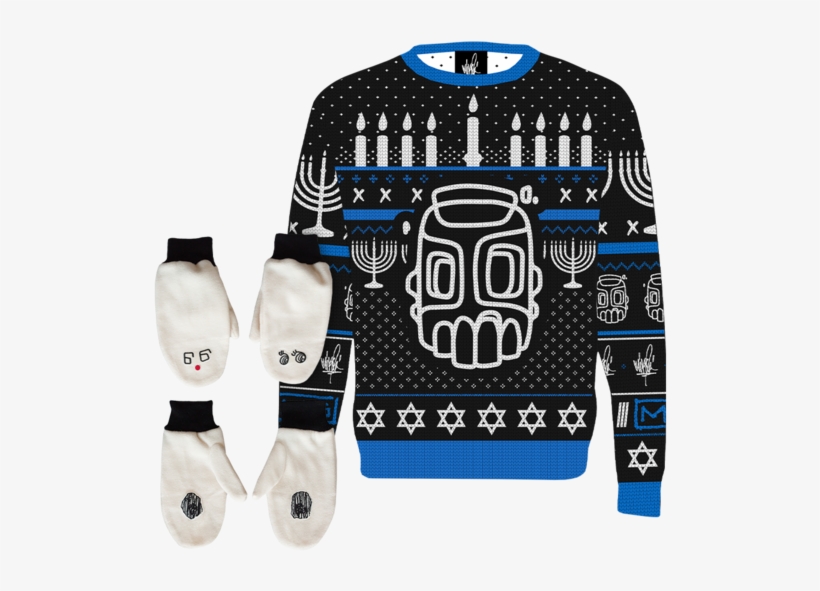 Hanukkah Sweater & Mittens Bundle - Sweater, transparent png
