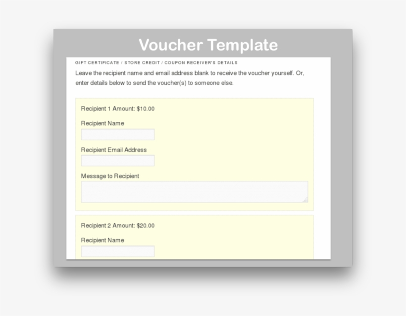 Woocommerce Gift Certificates Pro Download Recipient - Woocommerce, transparent png