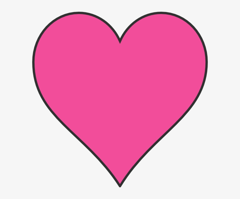 Pink Heart Clip Art At Clker - Free Pink Heart Clipart, transparent png