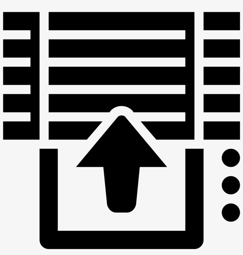 This Is An Icon Showing Instructions On How To Operate - Blind Curtain Icon, transparent png