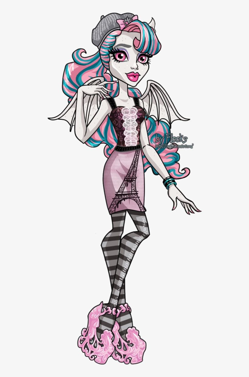 105 Images About Monster High 💀 On We Heart It - Monster High Rochelle Goyle Scaris, transparent png