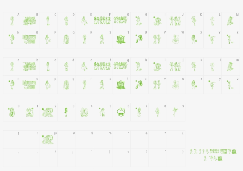 Font Monster High Preview - Half Life Font, transparent png