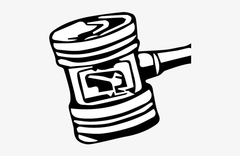 Gavel Icon Blk - Gavel, transparent png