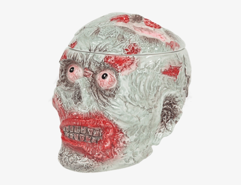 Zombie Head Cookie Jar - Pacific Giftware Zombie Head Halloween Ceramic Cookie, transparent png