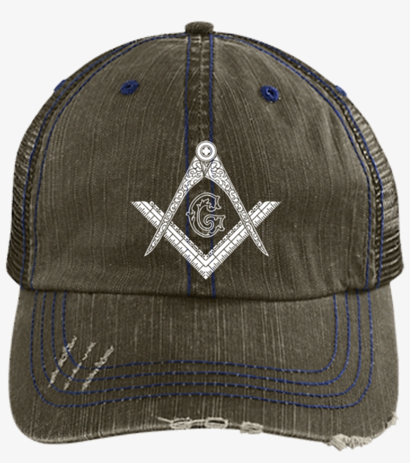 Square & Compass Trucker - I'm Under Construction Distressed Trucker Cap, transparent png