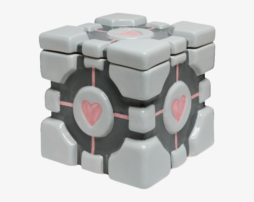 Companion Cube Cookie Jar - Portal - Companion Cube Cookie Jar, transparent png