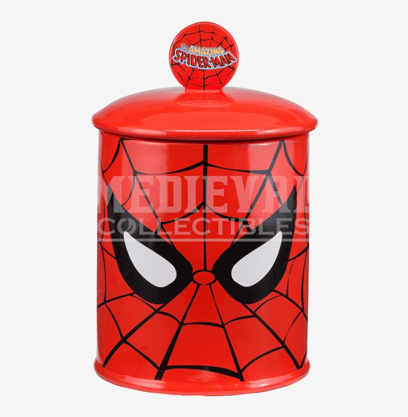 Spider-man Ceramic Cookie Jar - Spiderman Cookie Jar, transparent png
