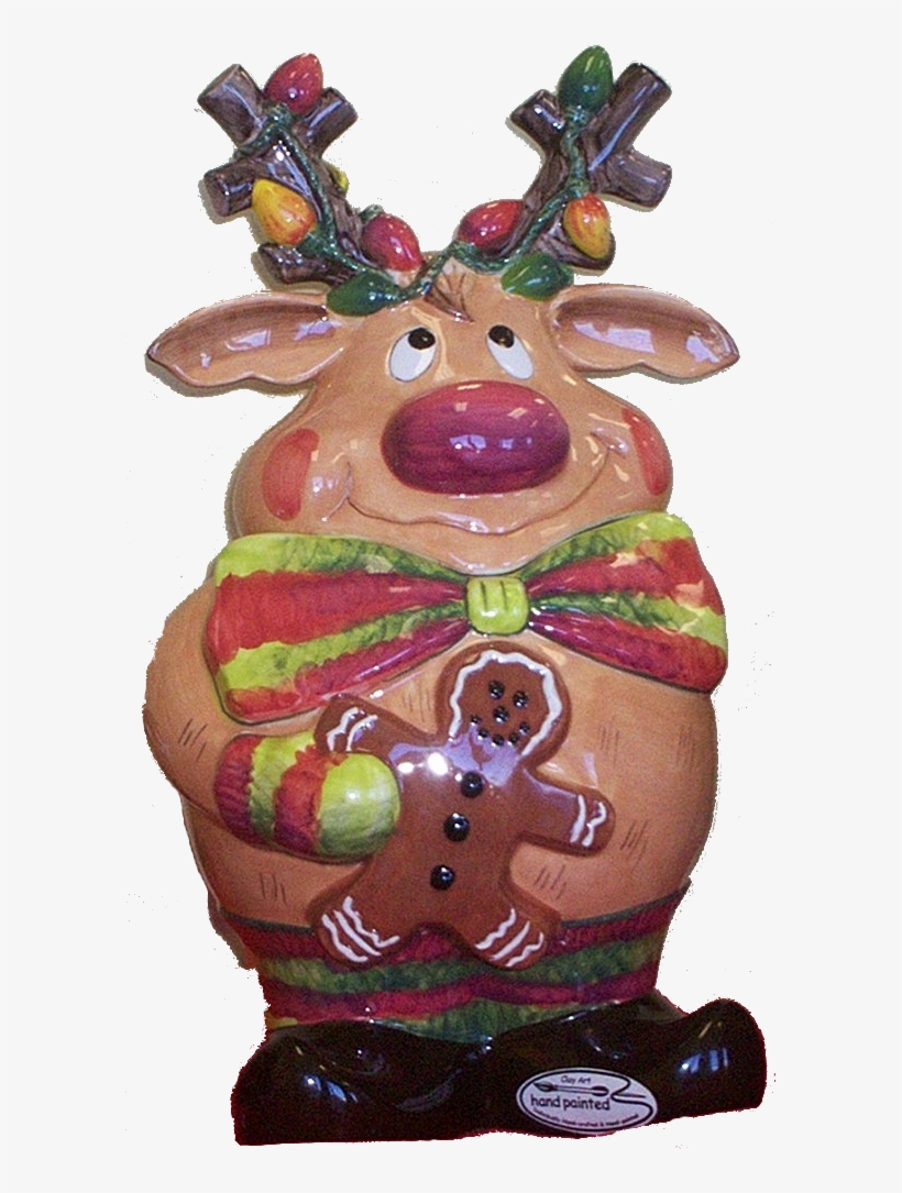Reindeer Cookie Jar - Reindeer, transparent png