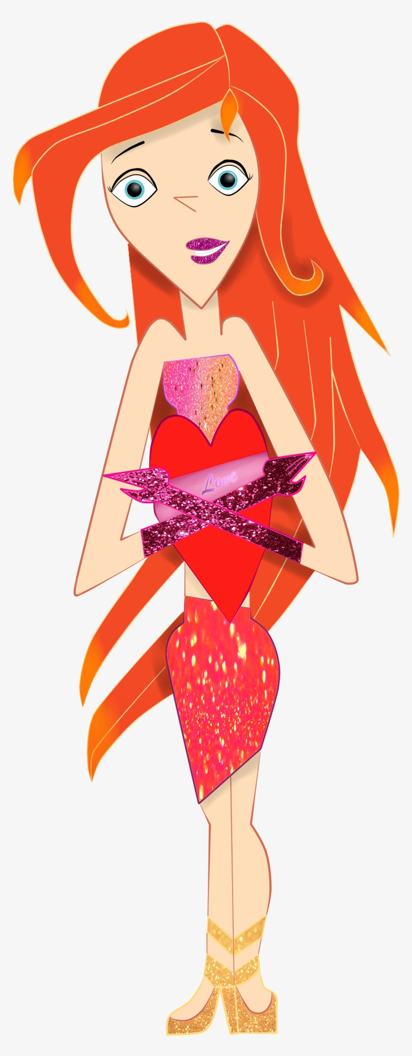 Valentine's Day - Hairstyle, transparent png