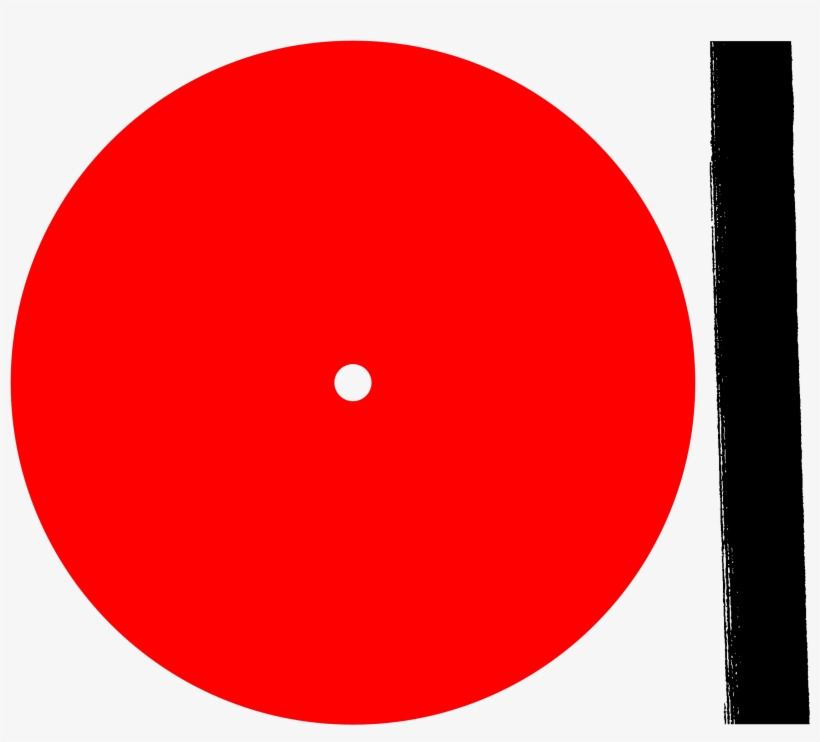 30 102k Minimal Turntable Red Black On White 15 Oct - Ville De Saint Etienne, transparent png
