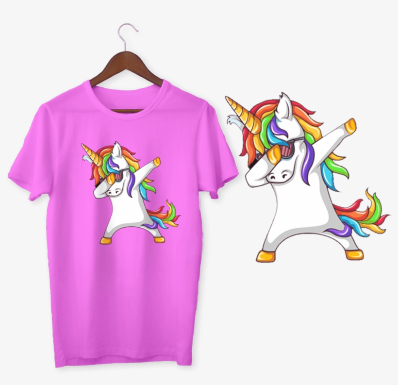 Camiseta Dabbing Unicorn Na Internet - Dabbing Rainbow Unicorn, transparent png