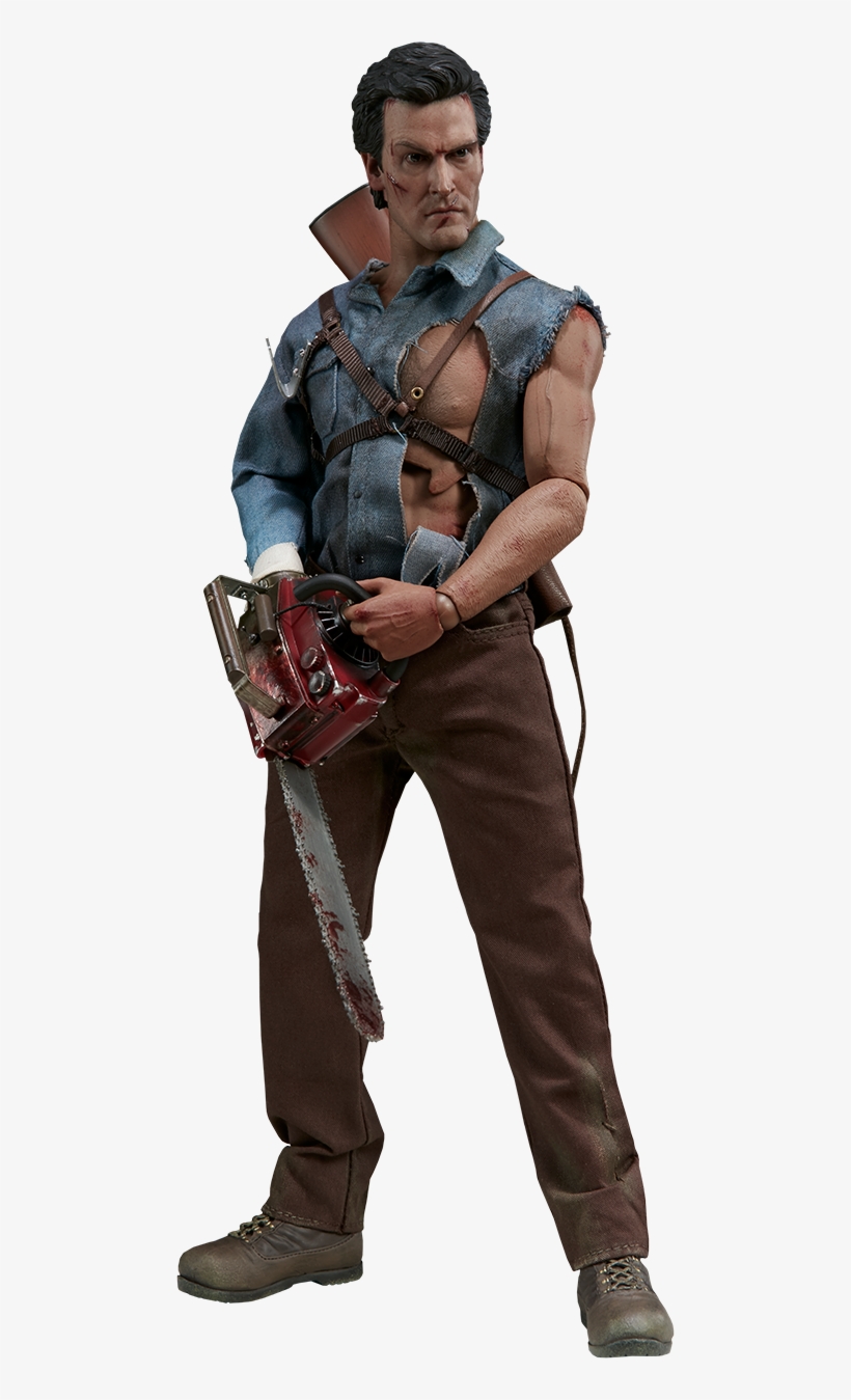 12" Evil Dead Ii Sixth Scale Figure Ash Williams - Resident Evil Remake Chris Redfield, transparent png