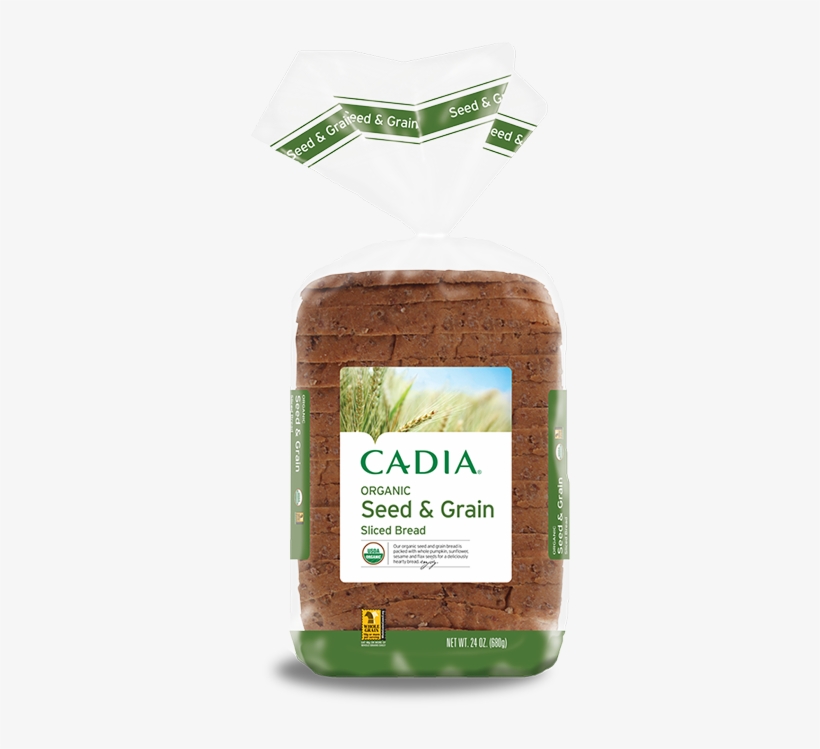 Our Organic Bread Is Packed With Whole Seeds And Grains - Cadia White Bread, transparent png