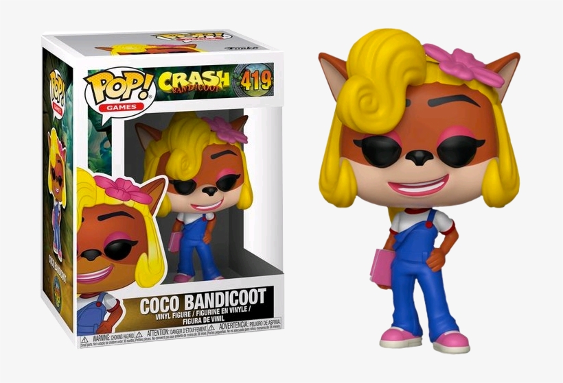 Crash Bandicoot Coco Bandicoot Funko Pop - Funko Pop Crash Bandicoot Coco, transparent png