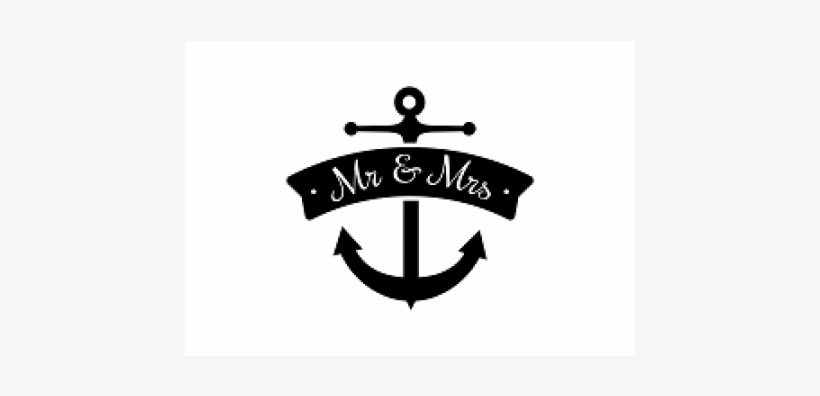 Mr & Mrs Anchor Bookami® Silhouette - Mr And Mrs Anchor, transparent png