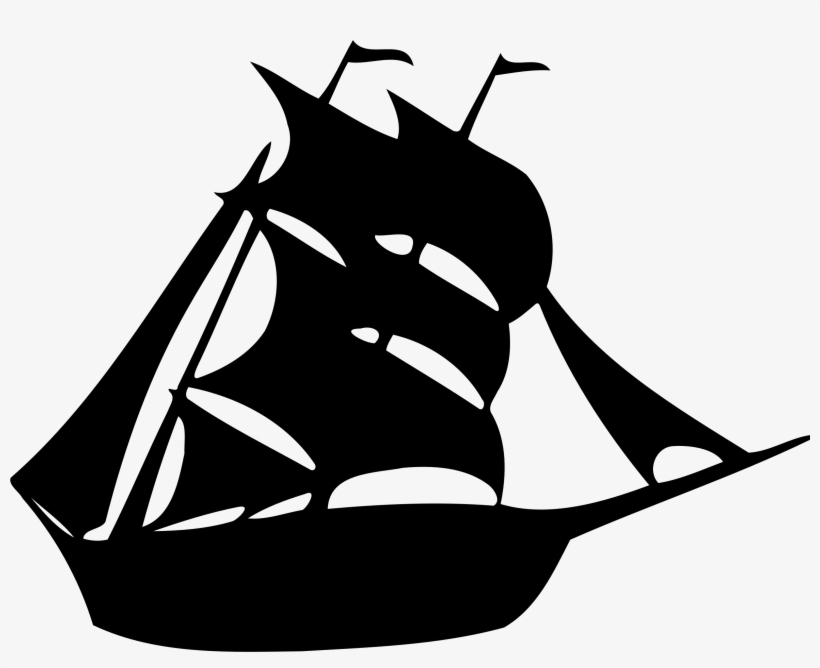 Sailboat Sailing Ship - Ship Silhouette, transparent png