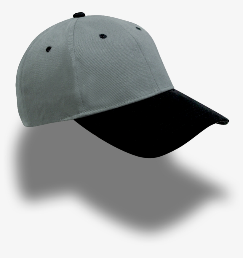 Classic 2 Tone Display Grey Black Shadow - Baseball Cap, transparent png