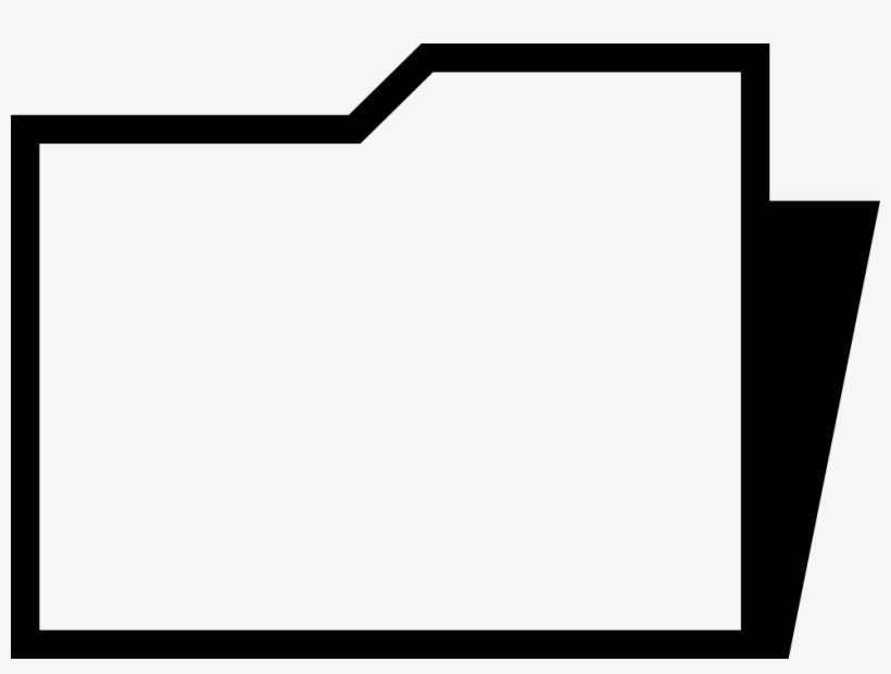 Folder Outline With Shadow Comments - Folder Outline Png, transparent png