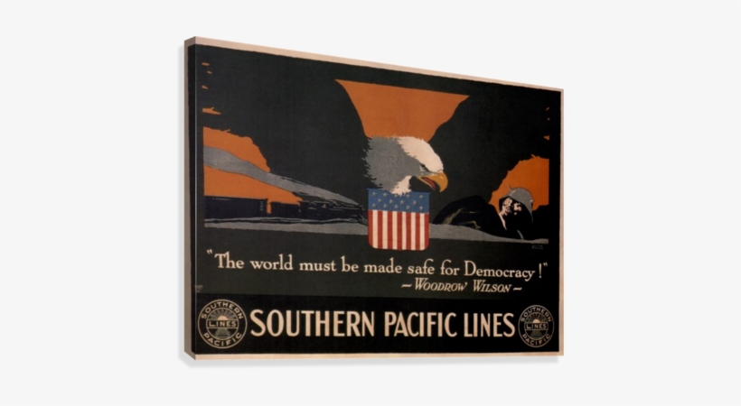 1918 Southern Pacific Lines Vintage Travel Poster Canvas - Giclee Painting: Poster Advertising Southern Pacific, transparent png