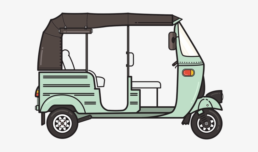 Tuk Tuk Png Order Online - Drawing Of A Tuk Tuk, transparent png